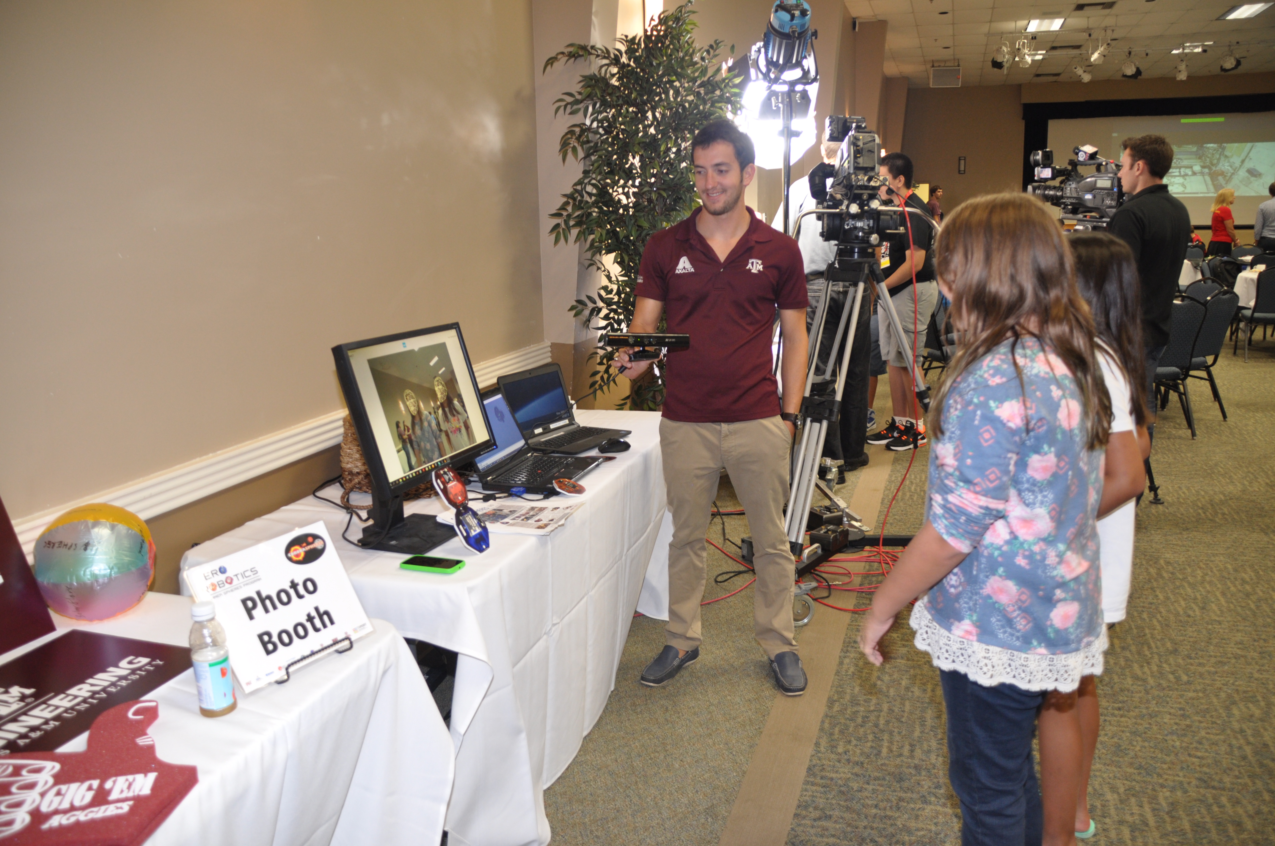 Students learned about SPHERES research being conducted at Texas A&M